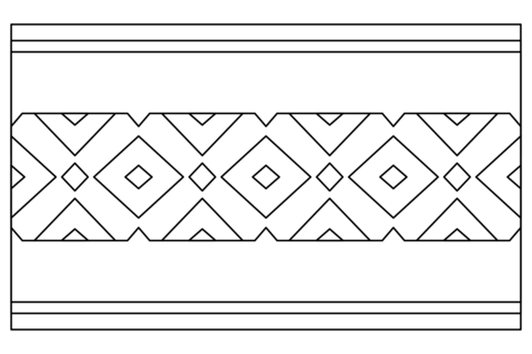 Pompeian Ornaments Coloring Page